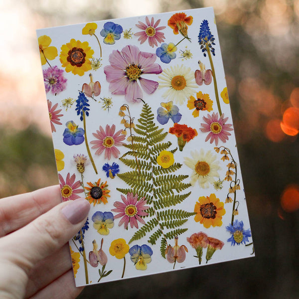 Summer Garden Flowers Card