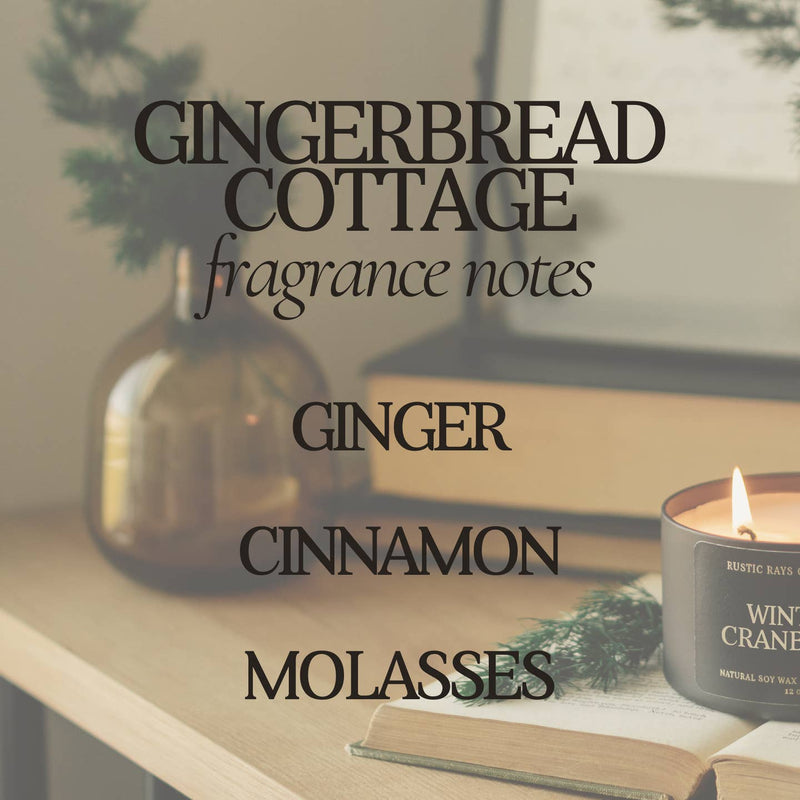 Gingerbread Cottage Double Wick Soy Candle