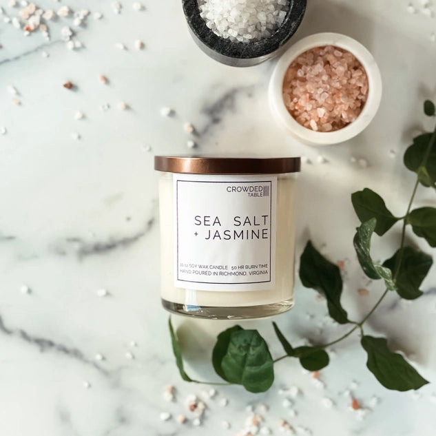 Sea Salt + Jasmine Candle