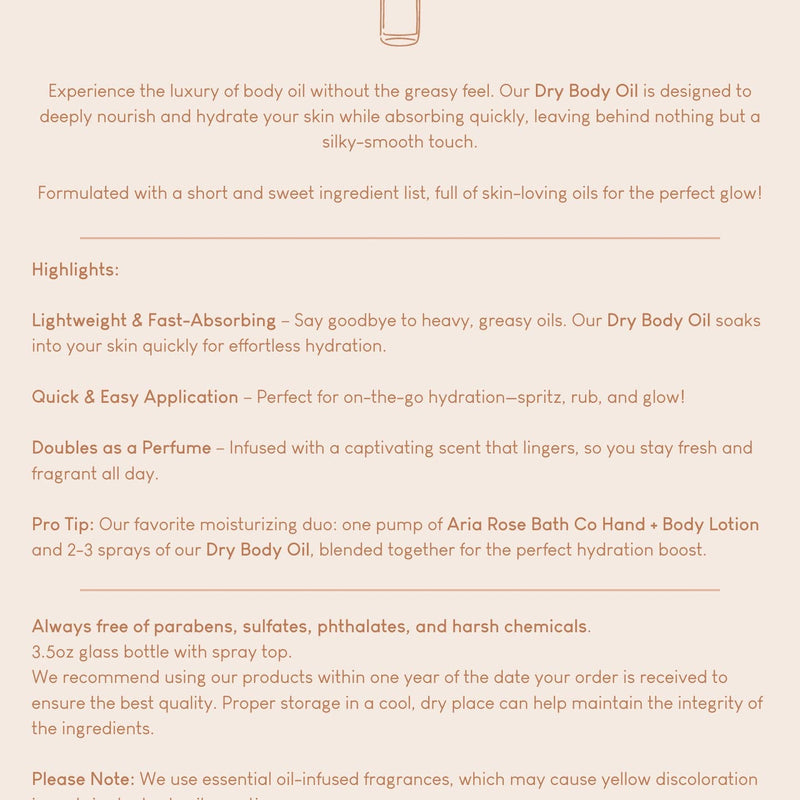 Dry Body Oil | Blush + Navy