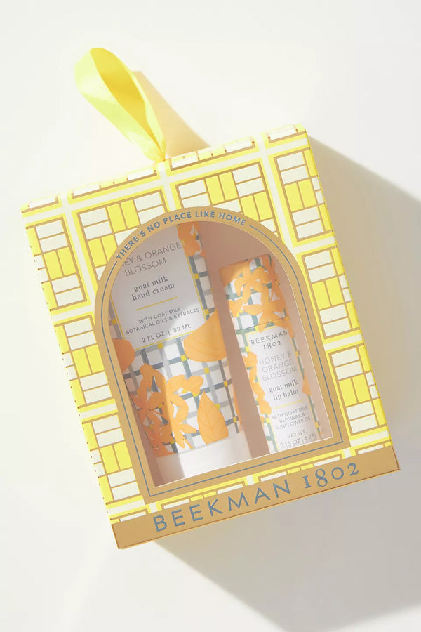 Hand Cream + Lip Balm Set | Honey & Orange Blossom