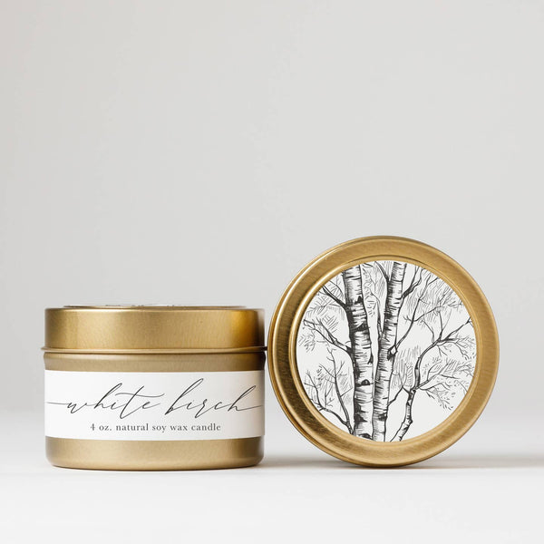 Tin Candle | White Birch