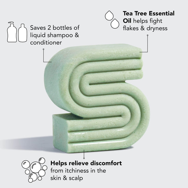 Tea Tree Mint Clarifying Shampoo Bar Extra Strength