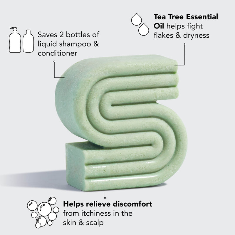 Tea Tree Mint Clarifying Shampoo Bar Extra Strength