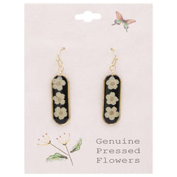 Bouquet Bar White Dried Flower Earrings