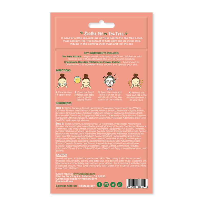 Soothe Me Tea Tree | 2-Step Clearing Mask