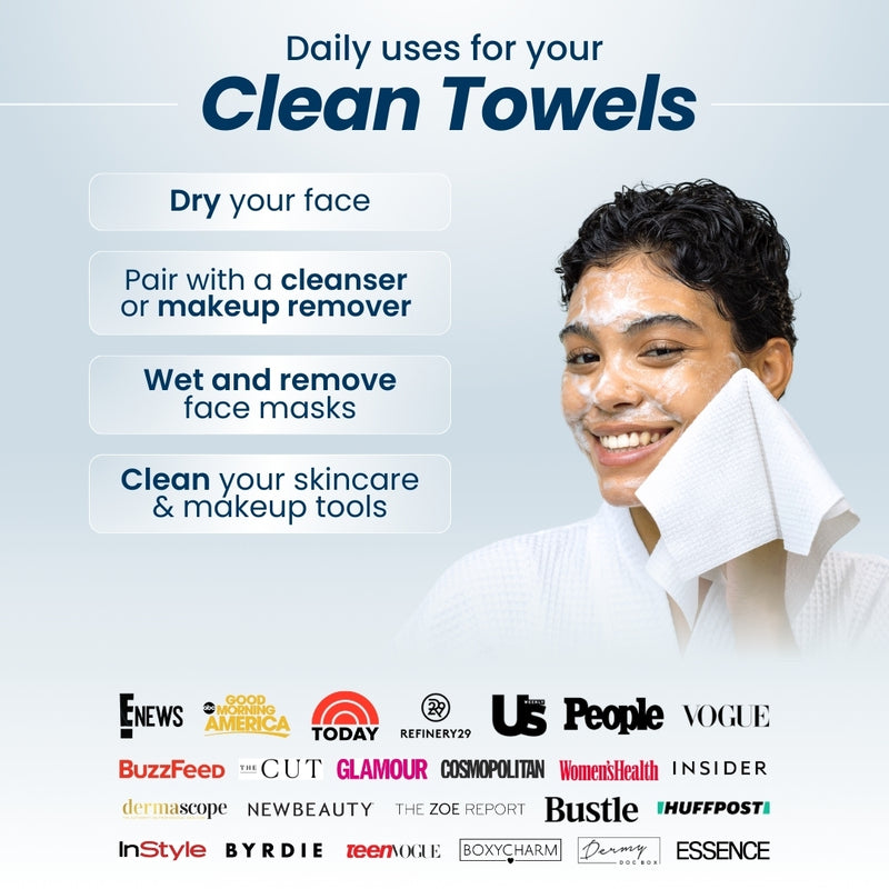 Disposable Face Towels XL | 50ct
