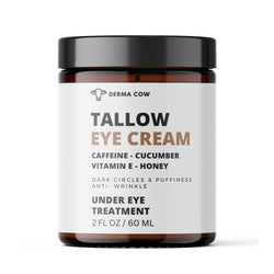 Tallow Eye Cream | Caffeine + Honey + Vit. E + Cucumber