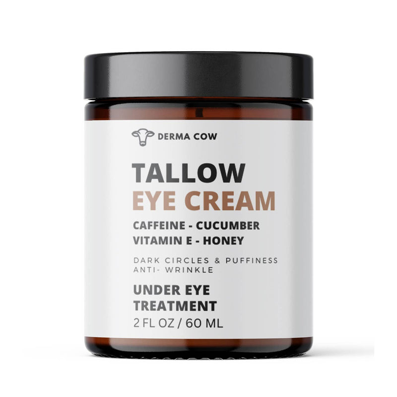 Tallow Eye Cream | Caffeine + Honey + Vit. E + Cucumber