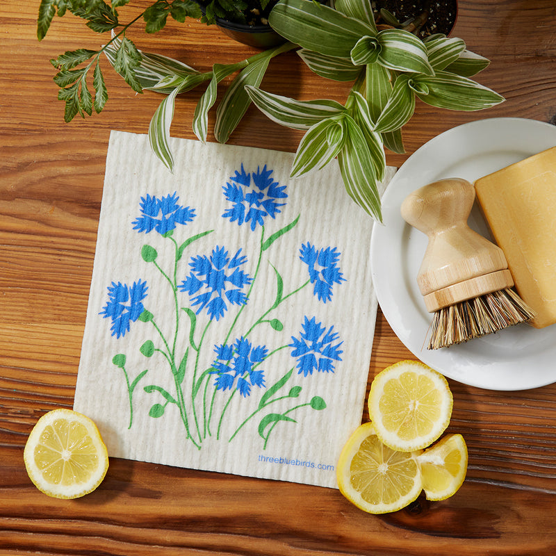 Swedish Dishcloth | Cornflowers