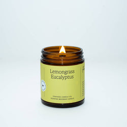 Lemongrass Eucalyptus Beeswax Candle