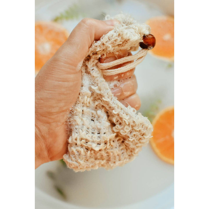 Agave Woven Soap Bag