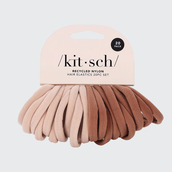 Nylon Hair Elastics | Blush