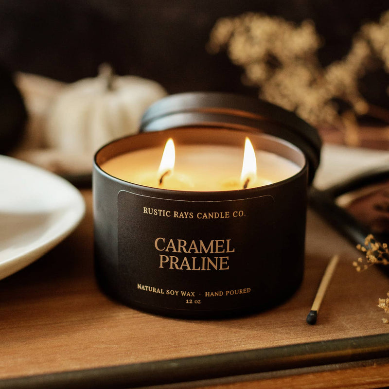 Caramel Praline Double Wick Soy Candle