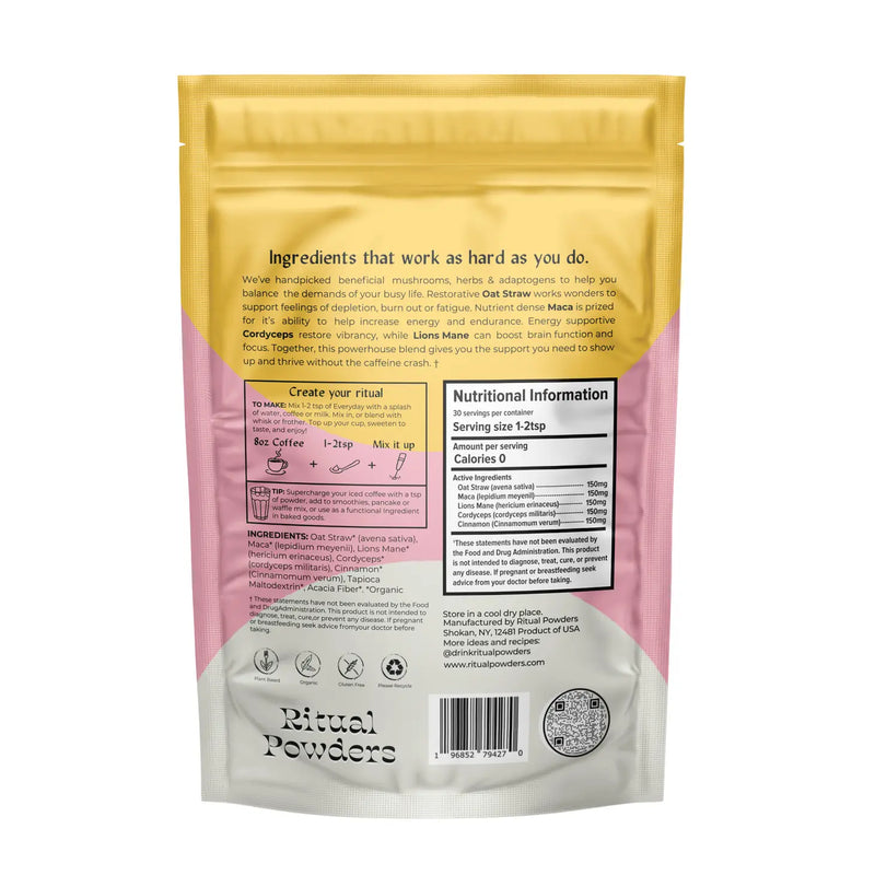 Everyday Ritual Powder | Mushrooms + Adaptogens Coffee Boost