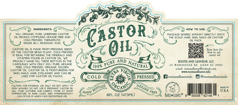 Cold Pressed Castor Oil | 2 Oz