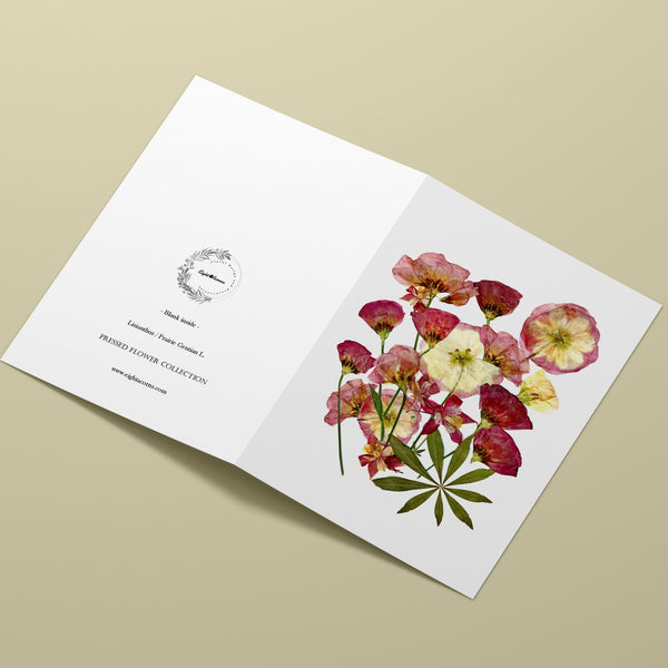 Red Lisianthus Card