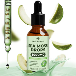 Sea Moss Drops W/ Burdock Root & Bladderwrack | Apple Flavor