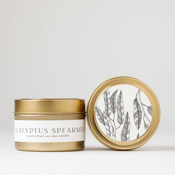 Tin Candle | Eucalyptus + Spearmint