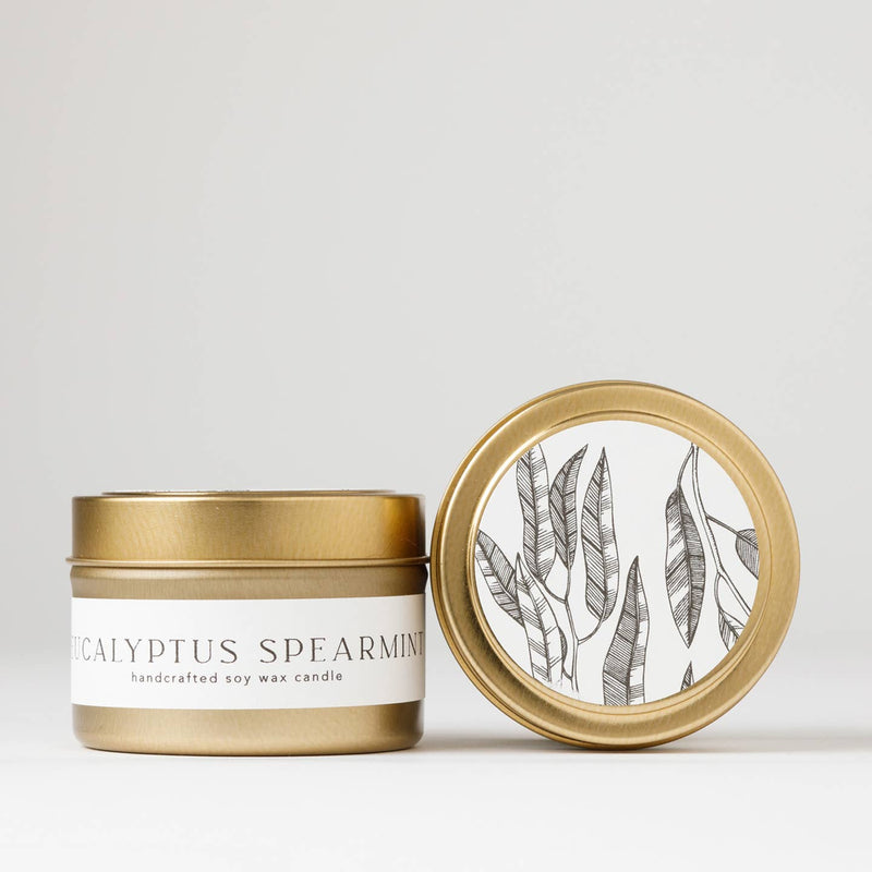 Tin Candle | Eucalyptus + Spearmint
