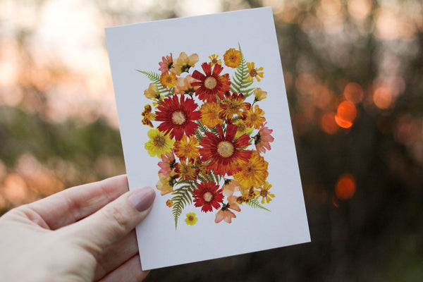 Gerbera/Lisianthus Card
