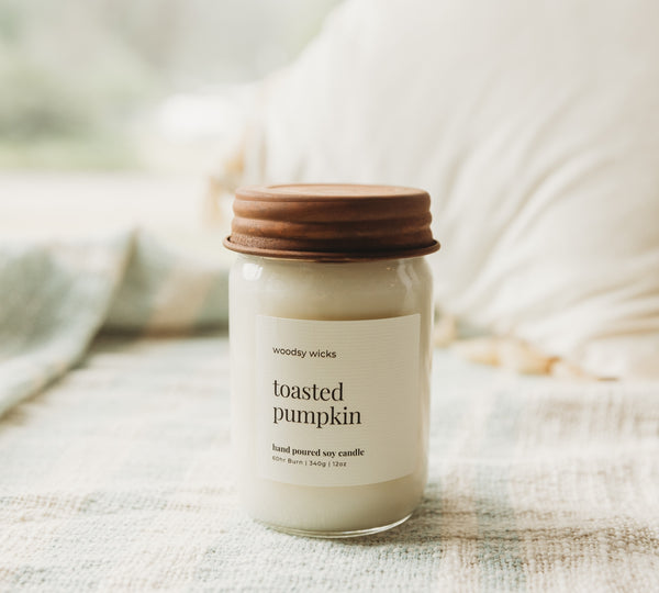 Toasted Pumpkin Wood Wick Candle | 12 oz