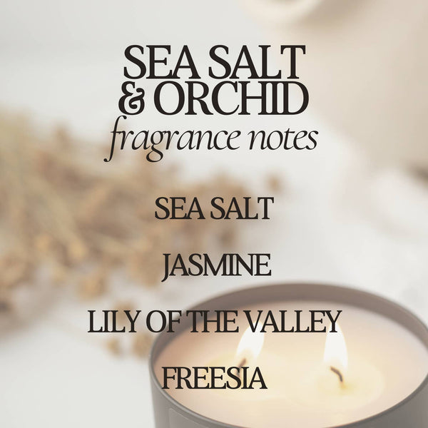 Sea Salt & Orchid Double Wick Soy Candle