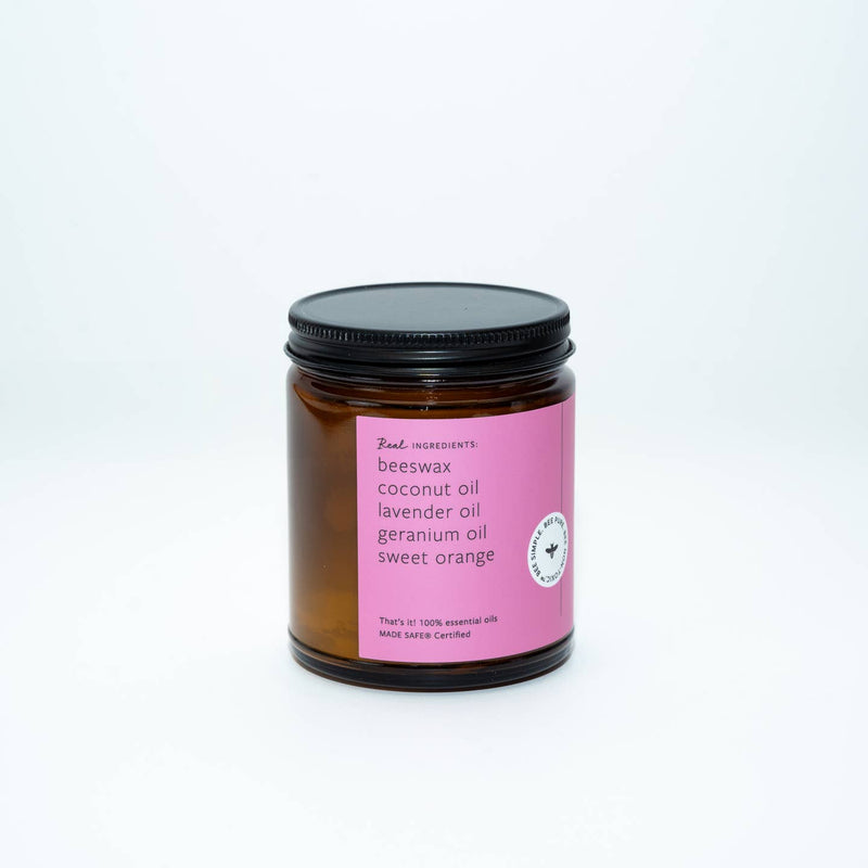 Wildflower Citrus Beeswax Candle