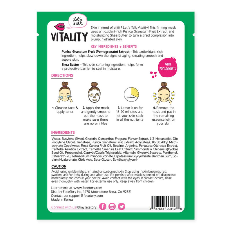 Let's Talk Vitality | Firming Mask