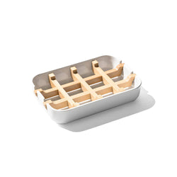 Finchberry White & Bamboo Soap Dish