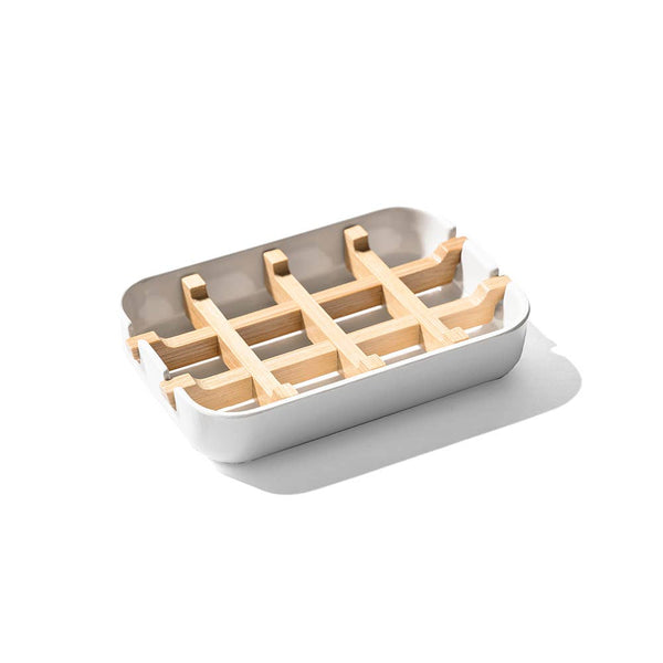 Finchberry White & Bamboo Soap Dish