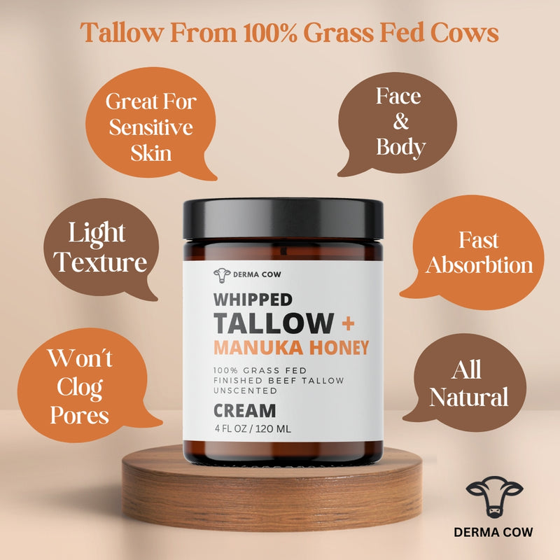 Whipped Tallow + Manuka Honey Cream