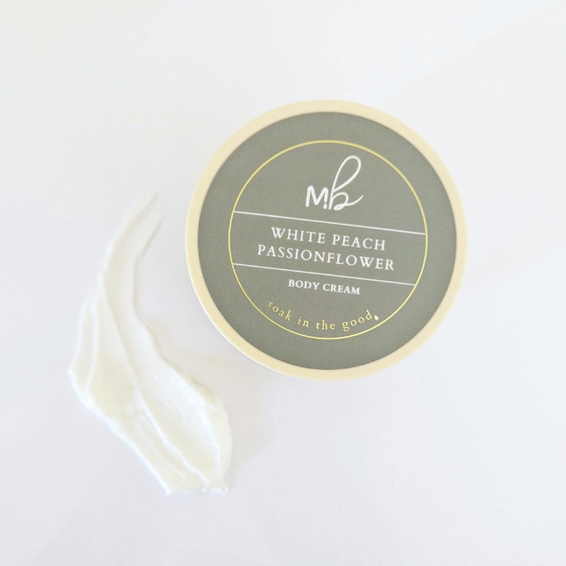 Goat Milk + Tallow Body Cream | White Peach Passionflower