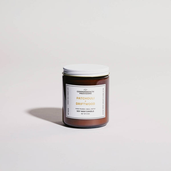 Soy Candle | Patchouli + Driftwood