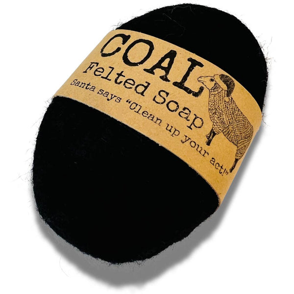 Felted Soap | Christmas Coal
