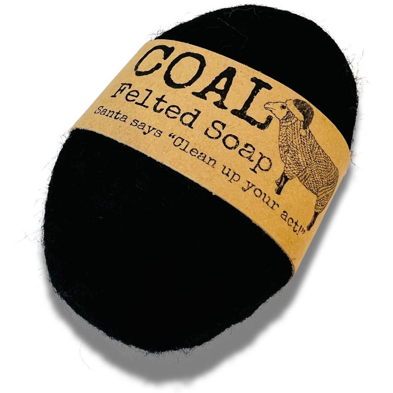 Felted Soap | Christmas Coal
