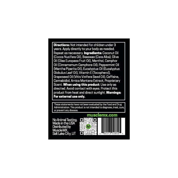 Muscle MX Activate Stick 350mg CBD | Warming