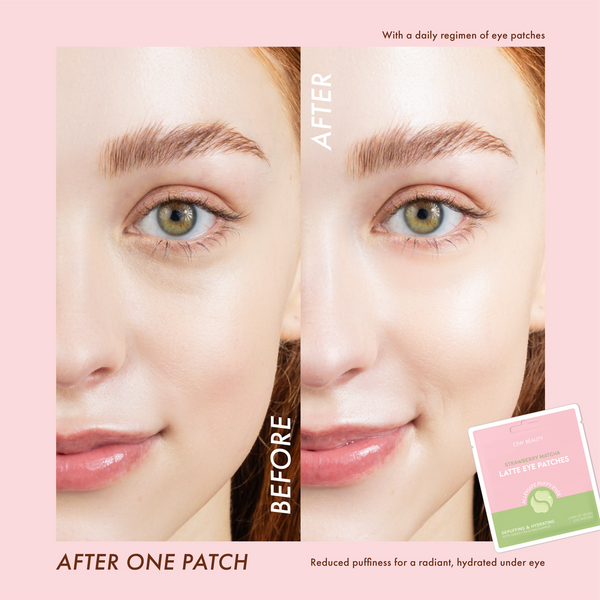 Strawberry Matcha Latte Eye Patches
