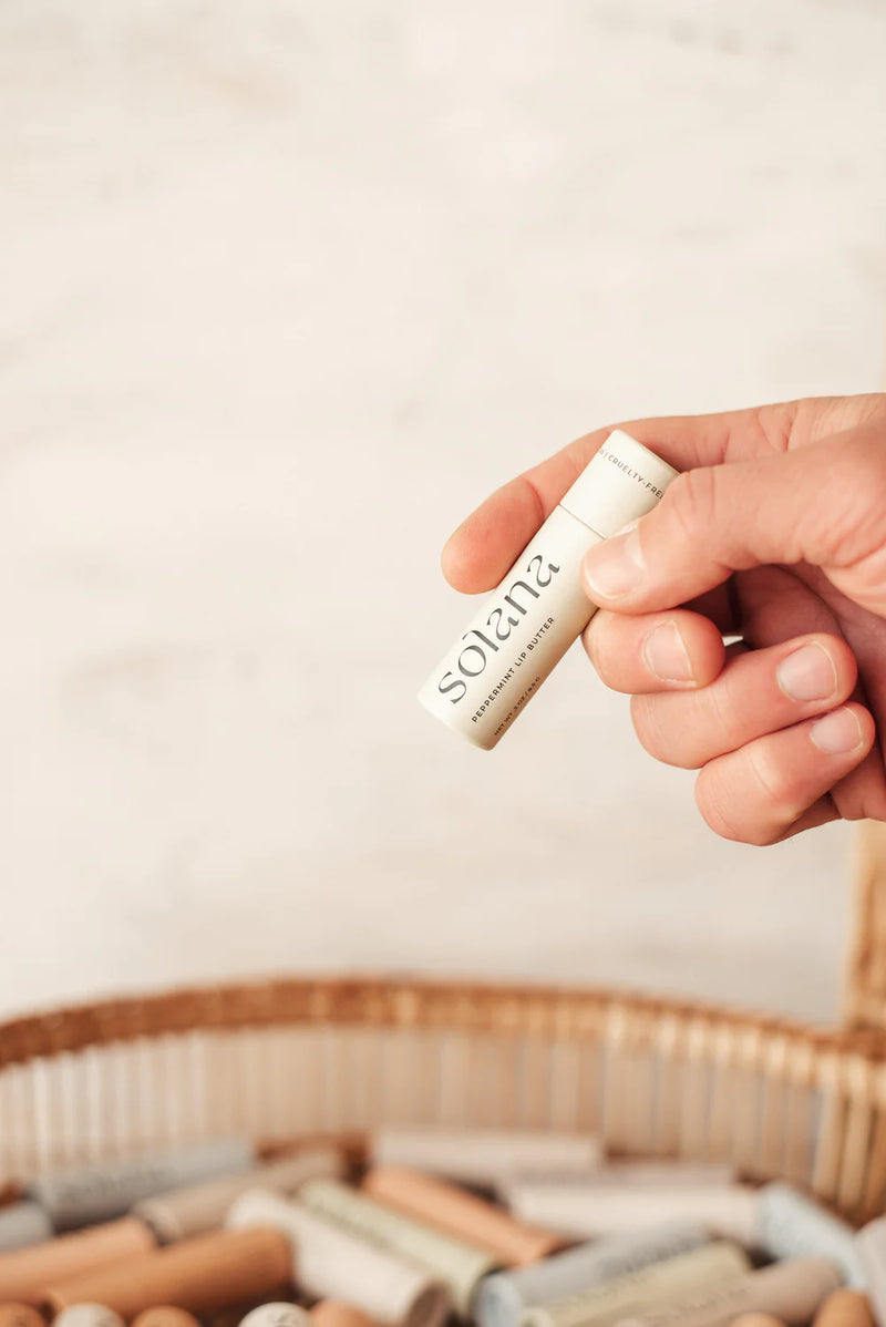 Eco-Friendly Vegan Peppermint Lip Butter