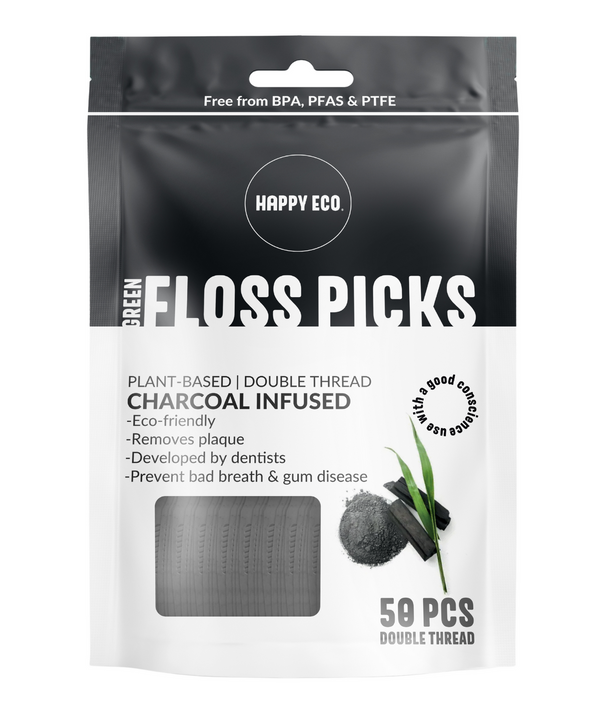 Floss Picks - Charcoal Infused | 50ct