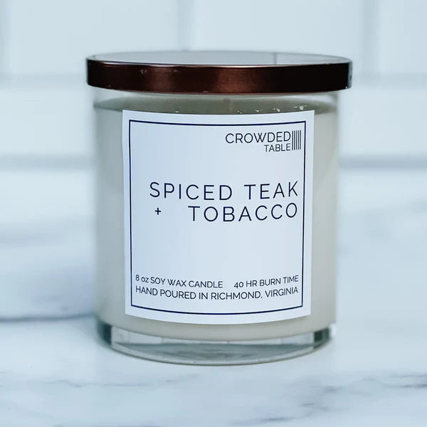 Spiced Teak + Tobacco Candle