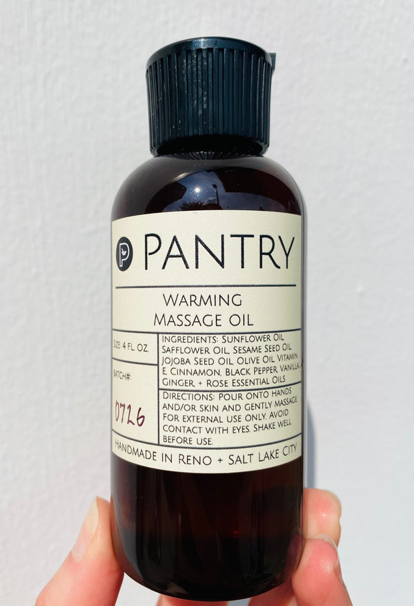 Pantry Massage Oil | Warming