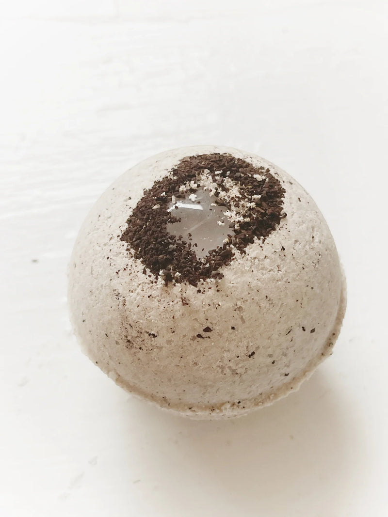Crystal Quartz & Coffee Mini Bath Bomb