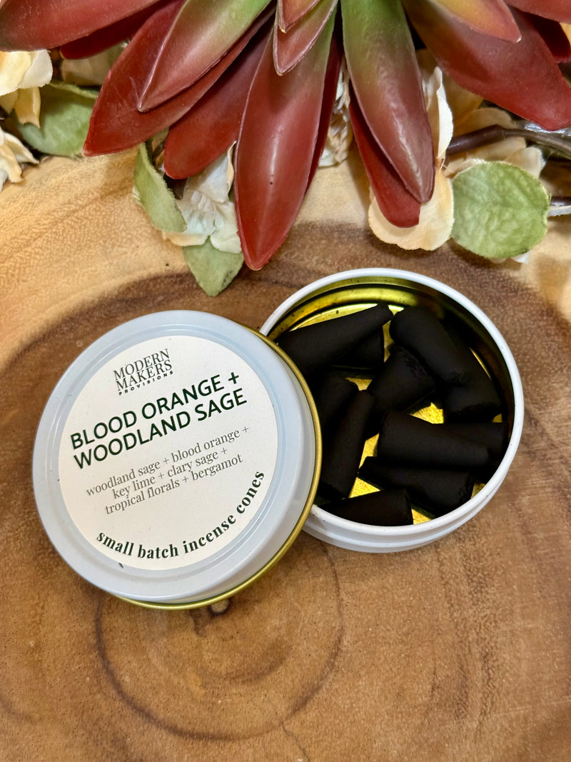 Blood Orange + Woodland Sage | Incense Cones