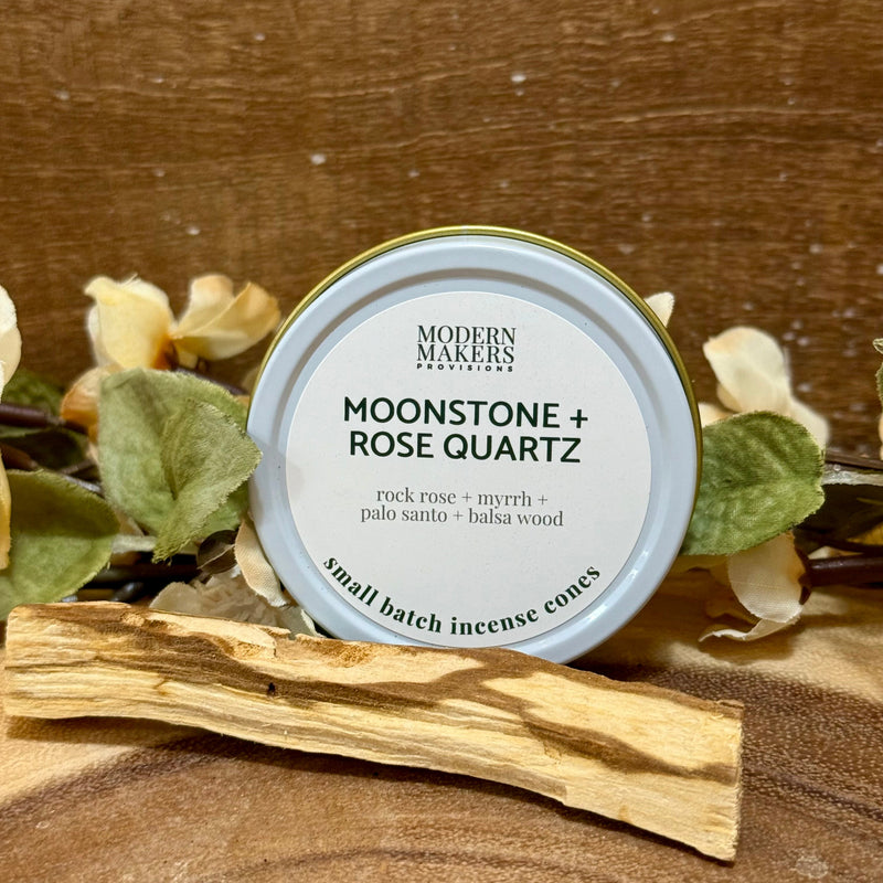 Moonstone + Rose Quartz | Incense Cones