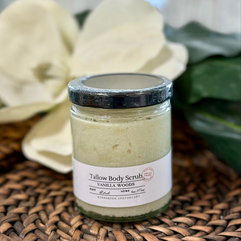 Tallow Sugar Scrub | Vanilla Woods