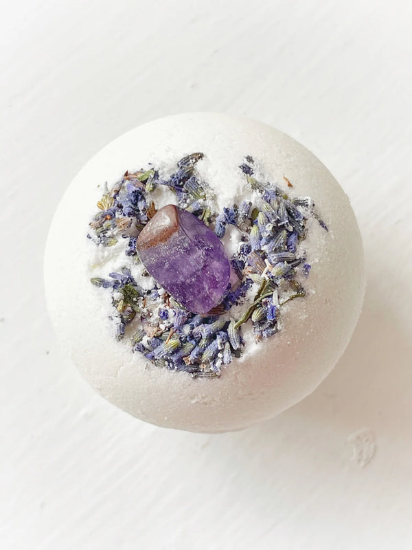 Amethyst & Lavender Mini Bath Bomb