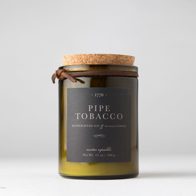 Pipe Tobacco Soy Beeswax Candle