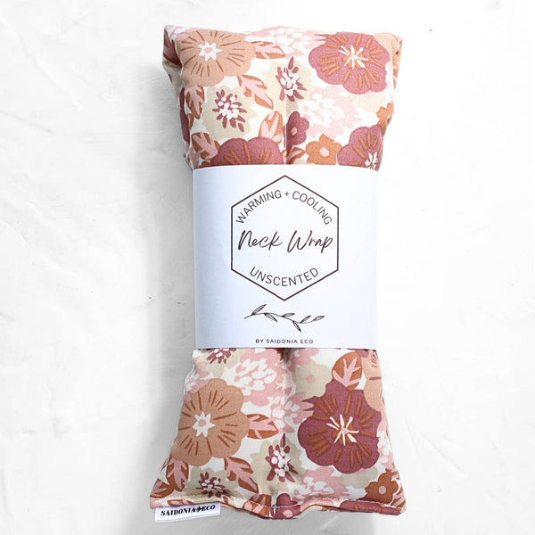 Neck + Body Hot/Cold Wrap | Mauve Flowers
