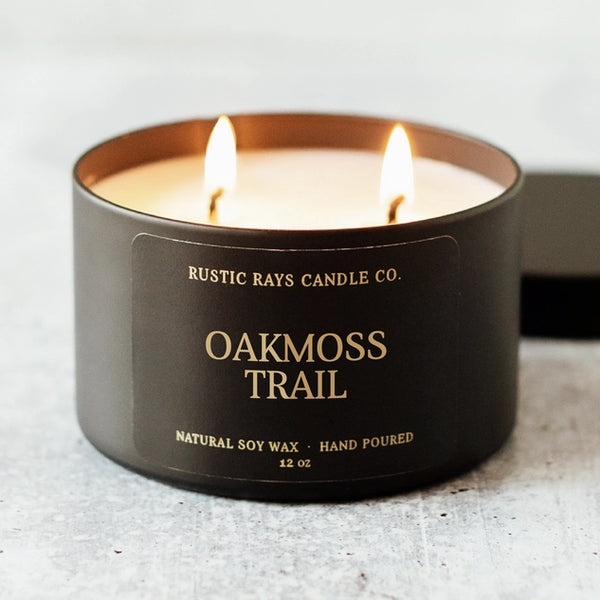 Oakmoss Trail Double Wick Candle